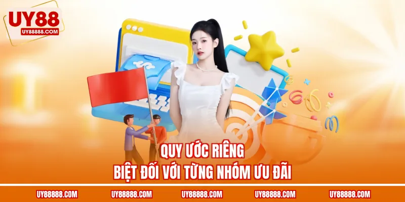 Quy ước riêng biệt đối với từng nhóm ưu đãi