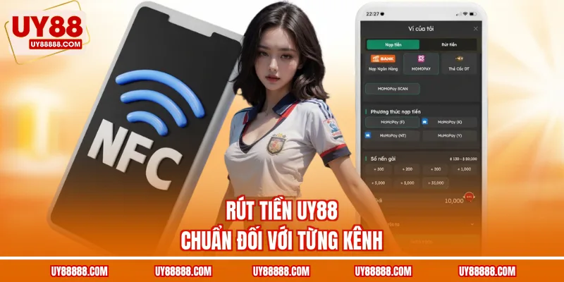 Rút tiền UY88 chuẩn đối với từng kênh