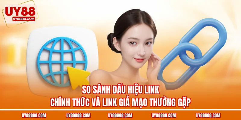 So sánh dấu hiệu link chính thức và link giả mạo thường gặp