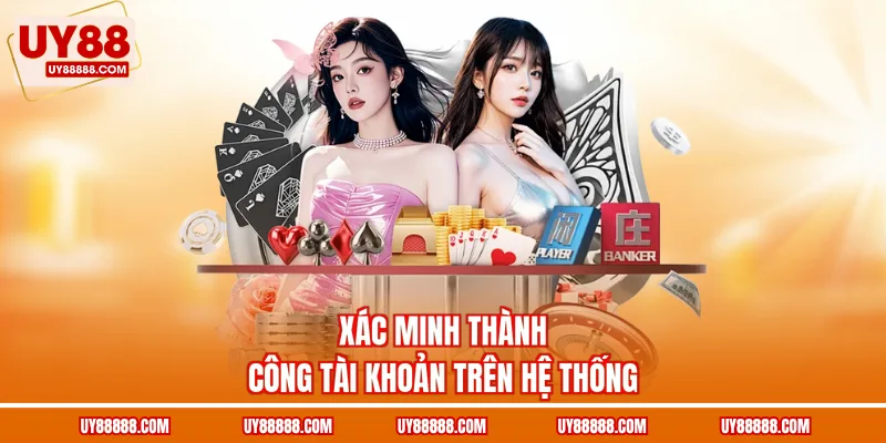 Xác minh thành công tài khoản trên hệ thống
